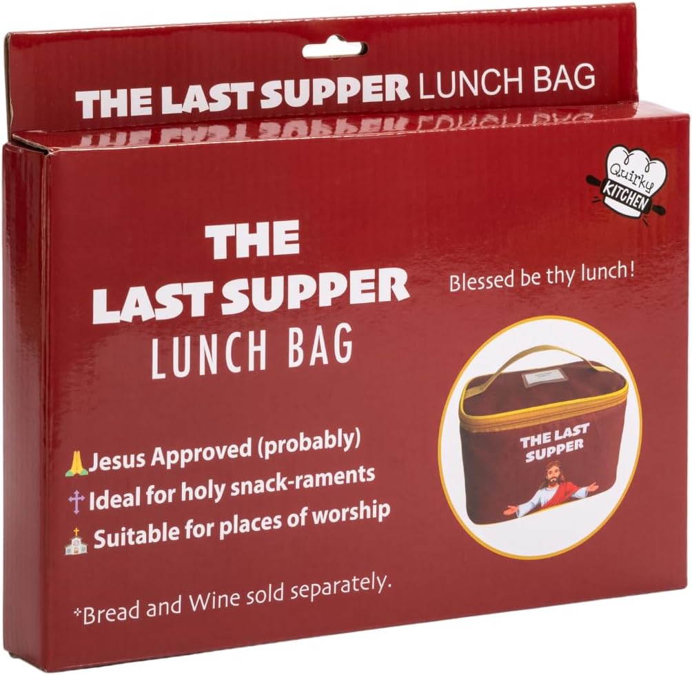 Share ✝️The Last Supper Lunch Cooler Bag Funny Jesus Bible Religious Novelty Gift 🍞🙏
