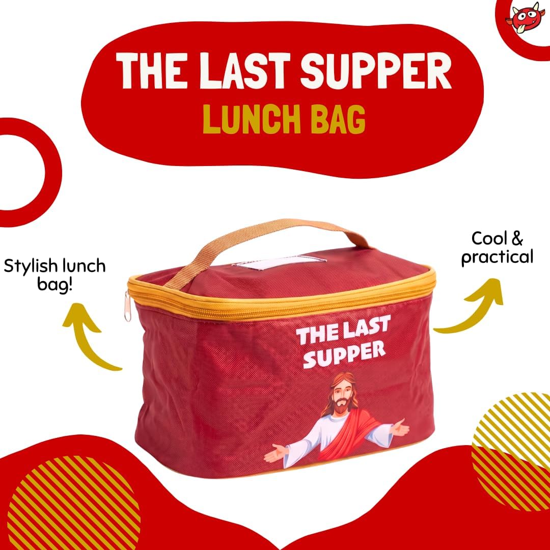 Share ✝️The Last Supper Lunch Cooler Bag Funny Jesus Bible Religious Novelty Gift 🍞🙏