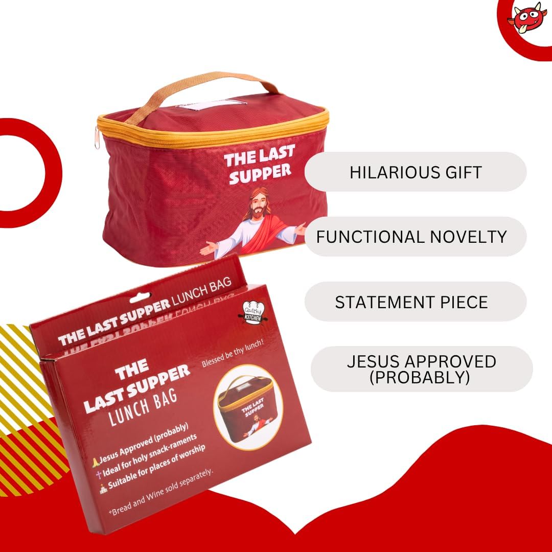 Share ✝️The Last Supper Lunch Cooler Bag Funny Jesus Bible Religious Novelty Gift 🍞🙏
