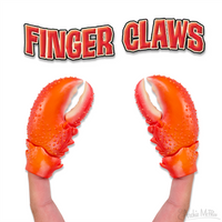 Finger Lobster Claws (Set of 2) Funny Hand Puppet Play Toys - Archie McPhee