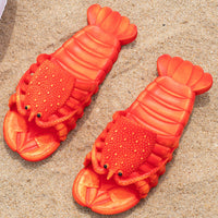 Lobster Sandal Slippers Loafer Beach Casual Shoes - Funny Gag Gift - LARGE