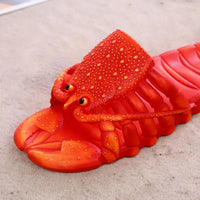 Lobster Sandal Slippers Loafer Beach Casual Shoes - Funny Gag Gift - LARGE