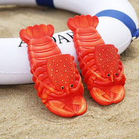 Lobster Sandal Slippers Loafer Beach Casual Shoes - Funny Gag Gift - LARGE