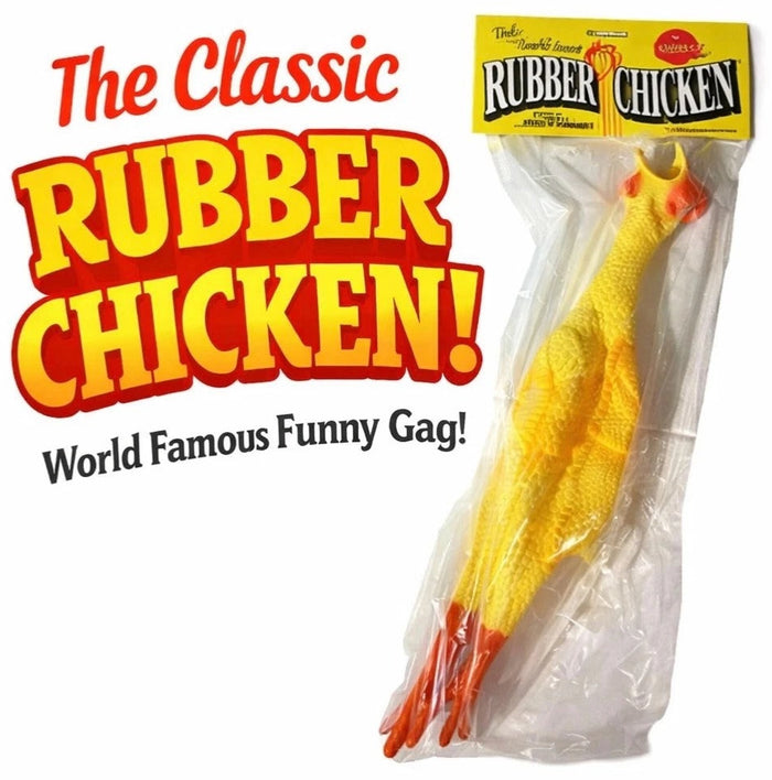 Classic 19" Rubber Chicken by Loftus International – Timeless Gag Prop for Endless Laughs 🐔🤣