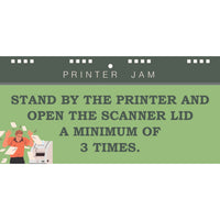 Instructions for resolving a printer jam: Stand by the printer and open the scanner lid at least three times, as if you're flipping through your "LOOK BUSY" at Work Slacker's Guide - Spiral Flip Book Signs. It’s not quite a secret Santa gift, but it might just add some humor to your office day!