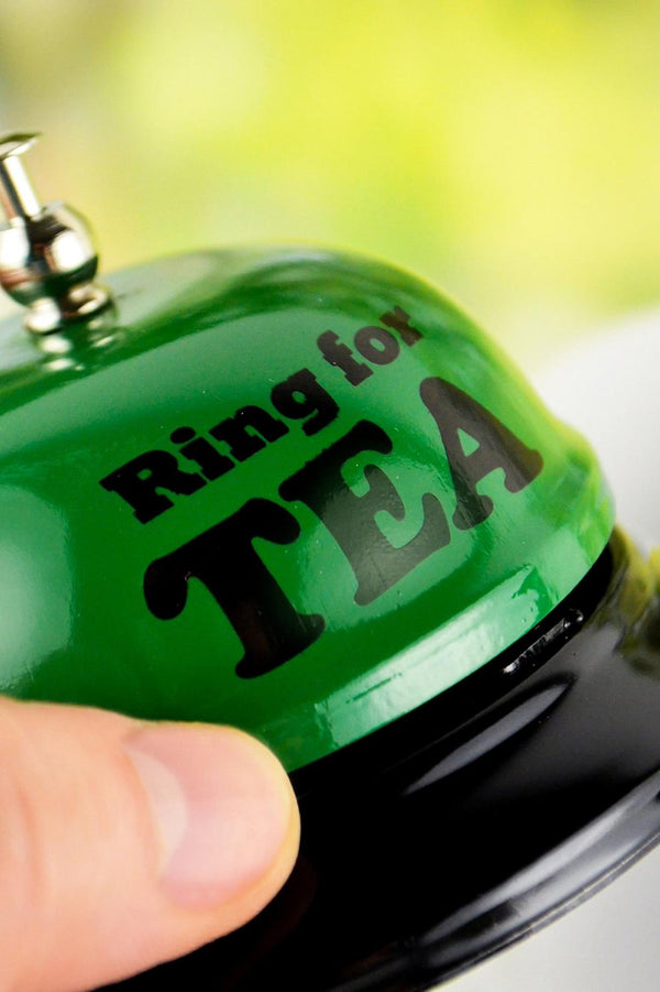 RING FOR TEA BELL - Kitchen Office Desk Drink Bar Room Table Home Accessory