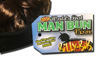 Man Bun Sun Visor Hat - Hair Costume Prop Cap -  The Original Billy-Bob