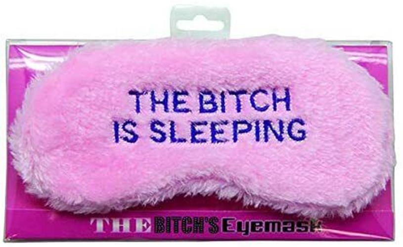 THE BITCH IS SLEEPING Mask - Funny Female Sleep Eye Blindfold Soft EyeMask Gift