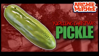 YODELLING Lucky Christmas Pickle Ornament - Musical Sounds - Archie McPhee