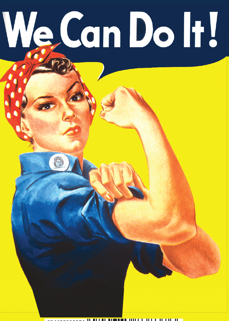 We Can Do It! Rosie the Riveter Fridge Magnet Kitchen- 3.5" x 2.5" Made in USA