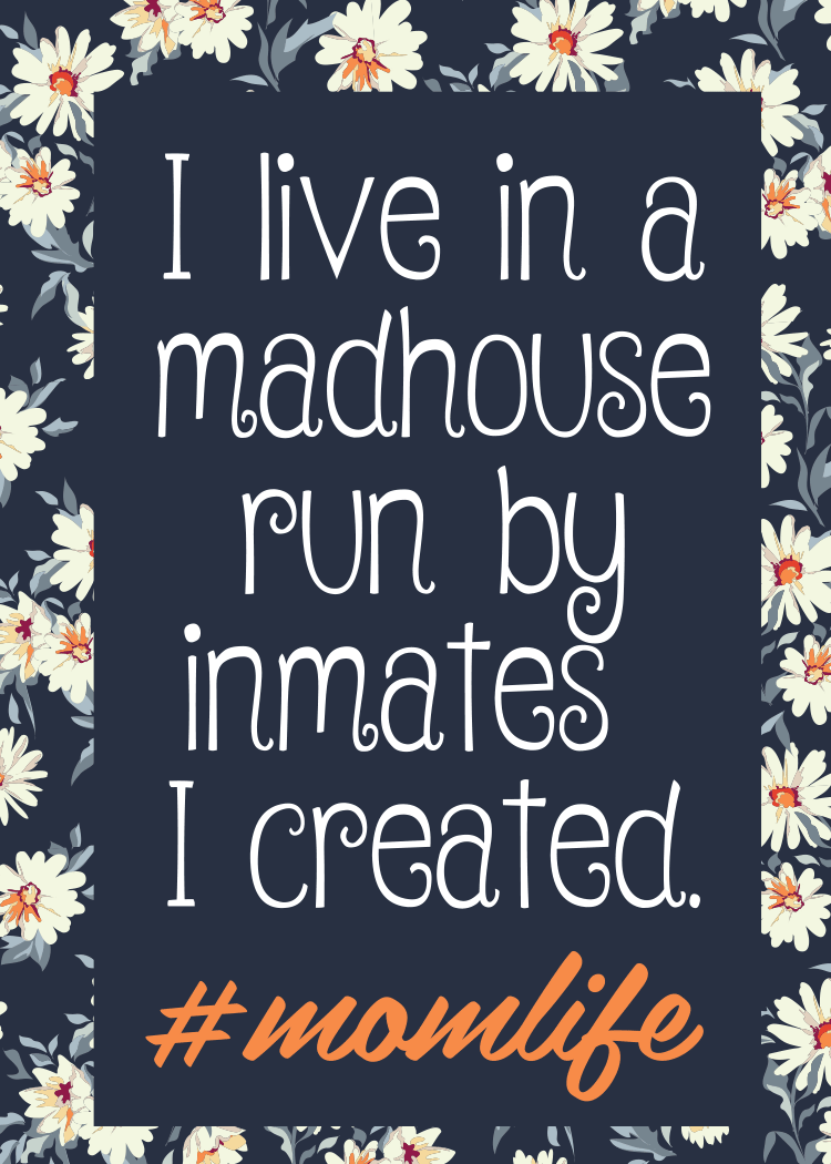 Funny Mom "MADHOUSE" Fridge Magnet Kitchen Home Decor - 3.5" x 2.5" Made in USA