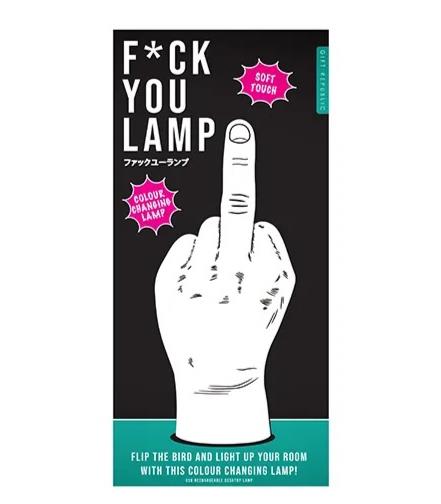 🖕 F* You Lamp – Funny Middle Finger Light Colour-Changing LED, USB Rechargeable