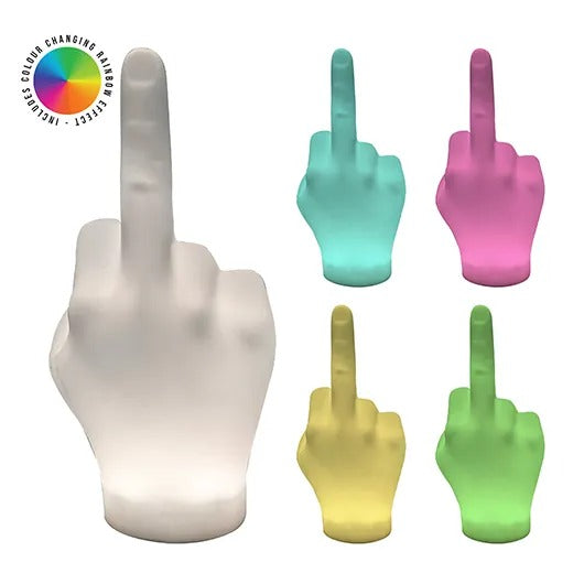 🖕 F* You Lamp – Funny Middle Finger Light Colour-Changing LED, USB Rechargeable