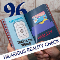 Embracing Your Midlife Crisis "Expectations vs. Reality" Hardcover Book Gag Gift