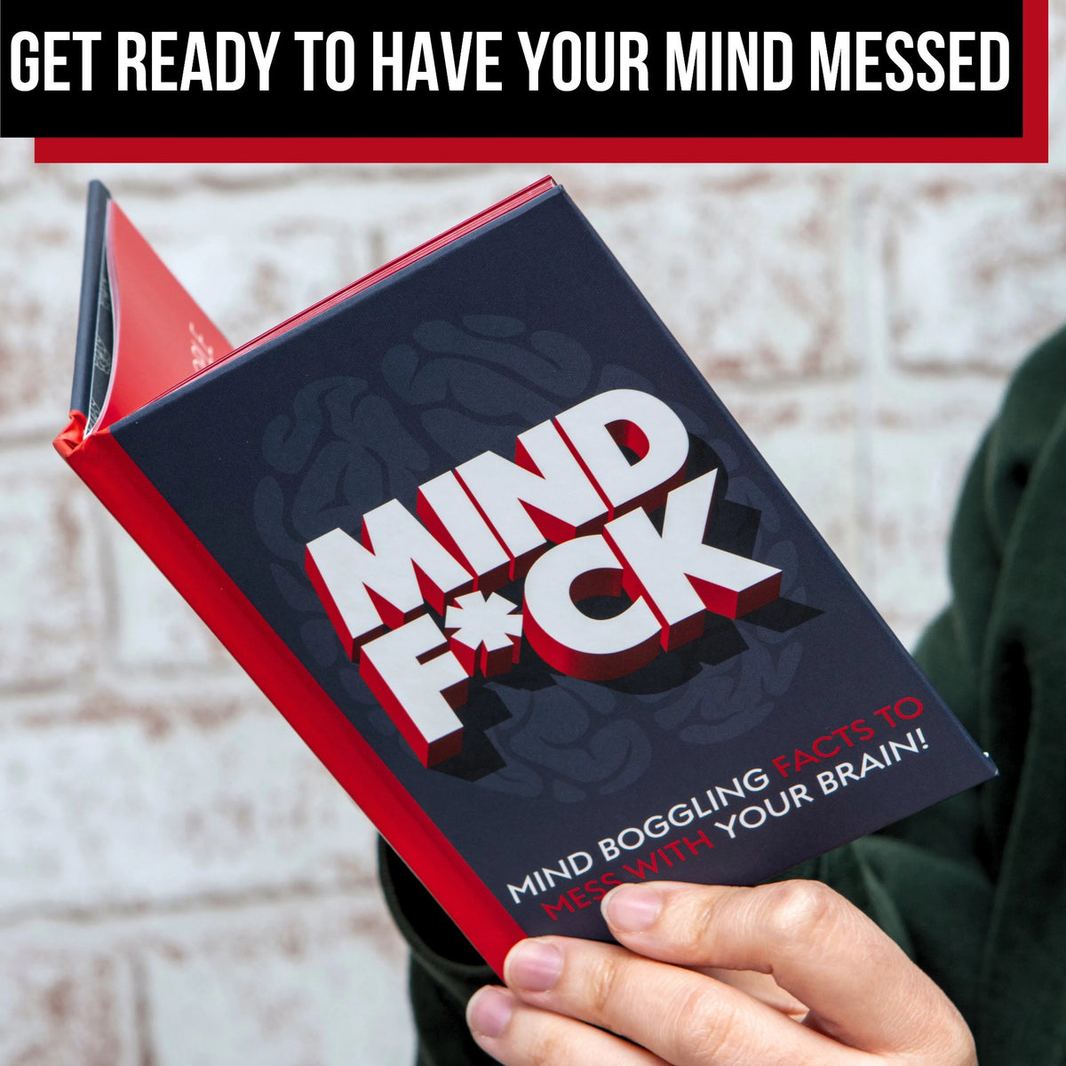 MIND F#CK - 'Mind Boggling Facts to your Brain" Hardcover Book - Funny Gag Gift