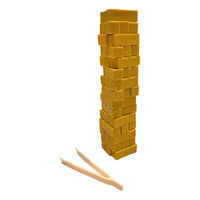 🧱 Mini Topple Tower Game With Tweezers 🎯 Tiny Block Stacking Travel Challenge