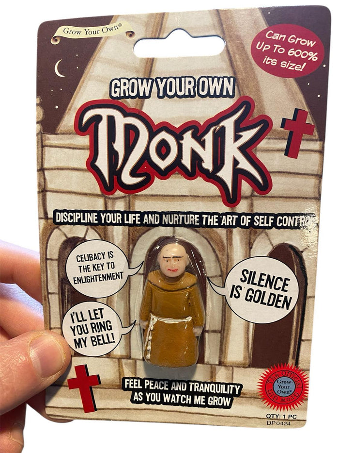 Grow Your Own Monk - Funny Novelty Gag Gift for Peace & Tranquility Lovers