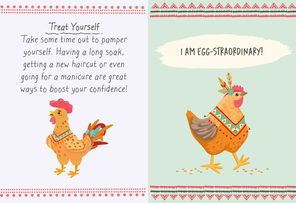 Badass Mother Clucker - Rise and Shine With Confidence Quote Hardcover Book