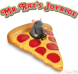 Mr. Rat's Joyride: Funny Pepperoni-Powered Pizza Car Pull Back Toy Archie McPhee