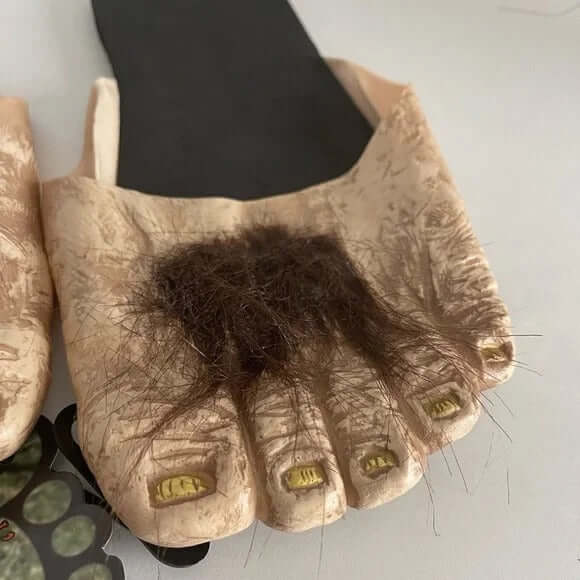 Billy Bob's Big Old Hairy Feet Costume Bigfoot Novelty Slipper Sandals