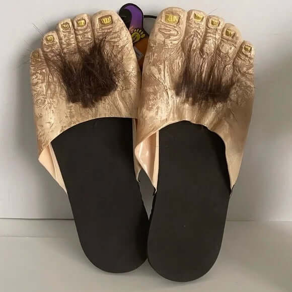 Billy Bob's Big Old Hairy Feet Costume Bigfoot Novelty Slipper Sandals