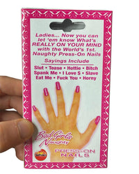 20-Piece Bad Girls Press-On Nails Set – Naughty Adult Novelty Gift for Women