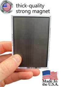 USA American Flag Fridge Magnet Kitchen Home Decor - 3.5" x 2.5" Made in USA