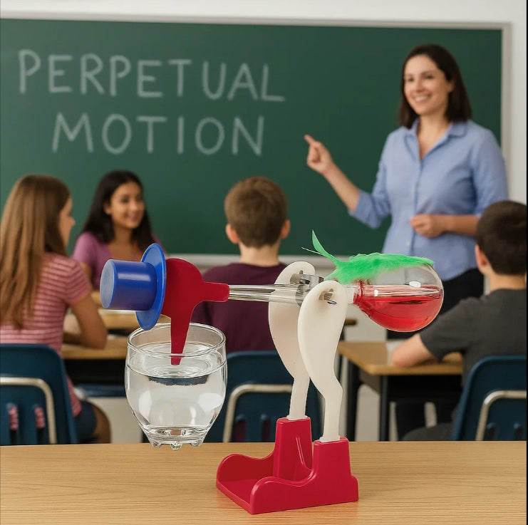 Original Drinking Bird – Retro Science Toy 🐦Perpetual Motion Desk Gadg ...