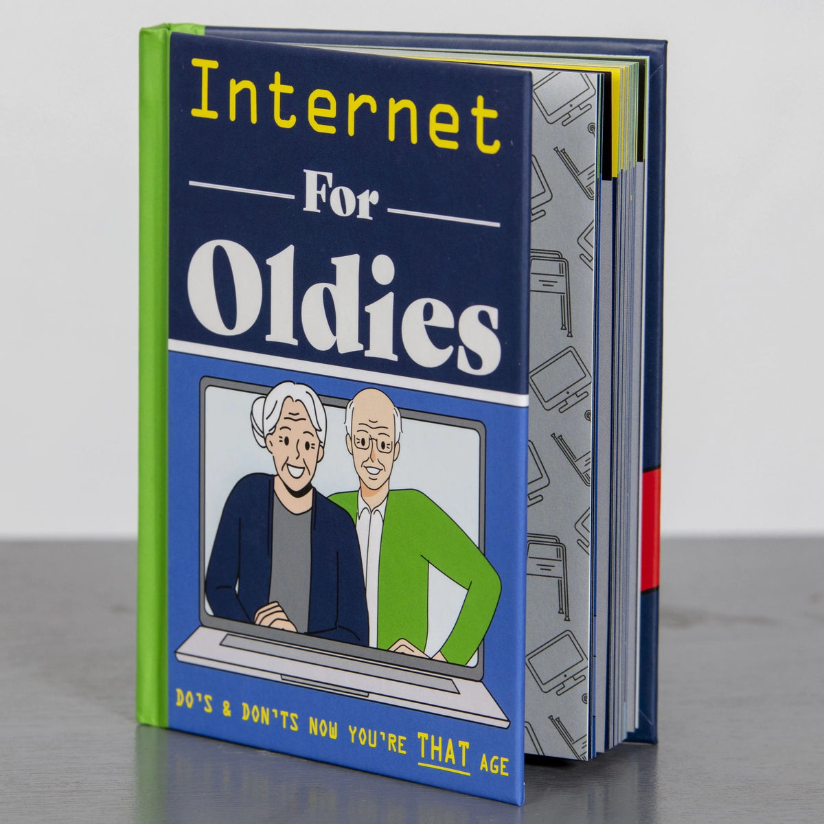 Internet for Oldies - Over the Hill Hardcover Book - Funny Senior Gag Joke Gift