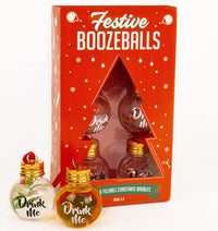 Festive Boozeballs - 6PK Christmas Ornament Shot Glass Party Decorations