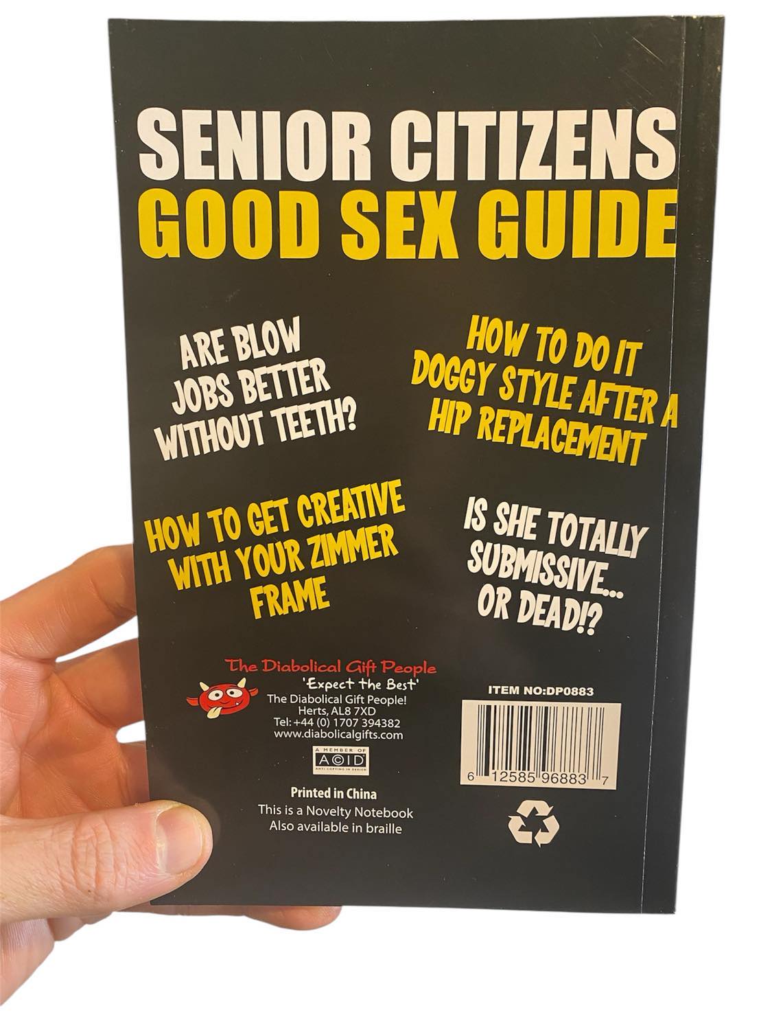 Good Sex Guide for Seniors - Hilarious Over-the-Hill Gag Gift for Senior Citizen