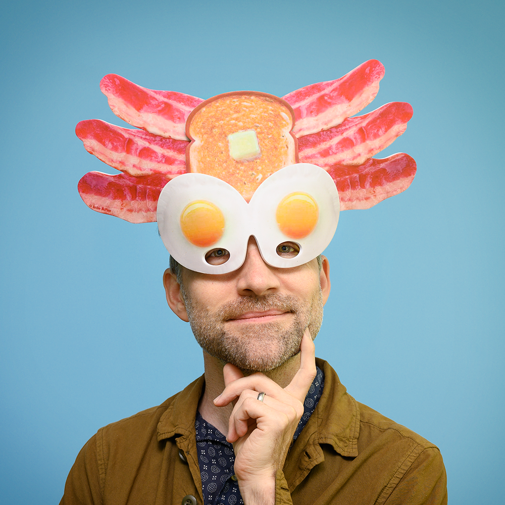 Pagan Breakfast God Mask - Bacon Eggs Toast Costume Party GaG - Archie McPhee