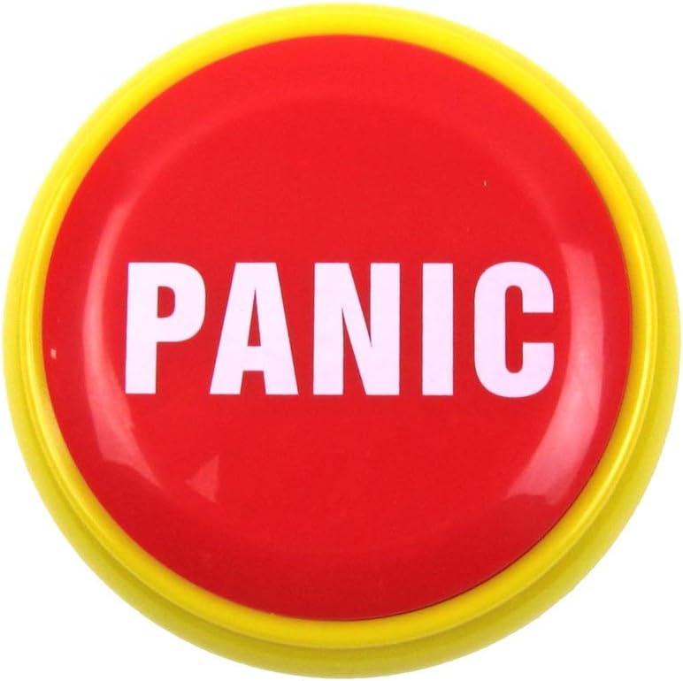 Funny Panic Button Practical Joke Alarm Office Desk Prank Novelty Gag Gift