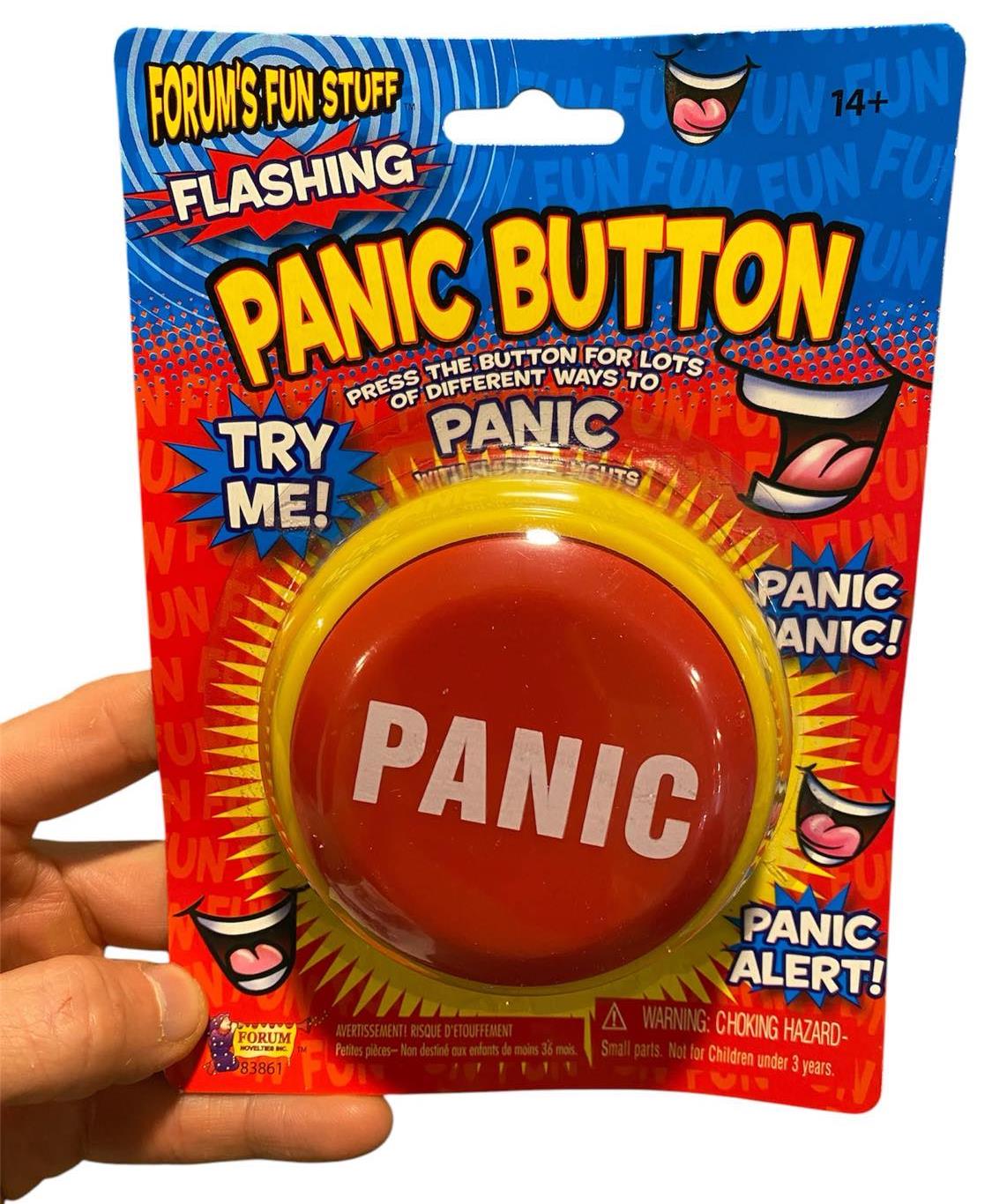 Funny Panic Button Practical Joke Alarm Office Desk Prank Novelty Gag Gift