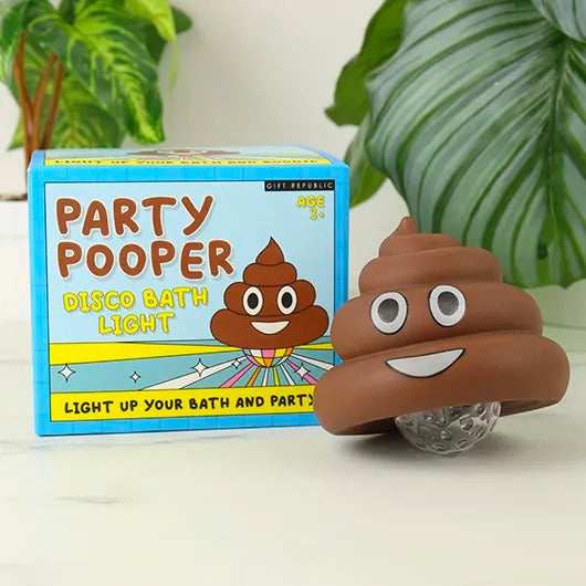 🛁 Party Pooper Disco Party Bath Light 💩 Floating LED Poop Fart Turd Gag Gift