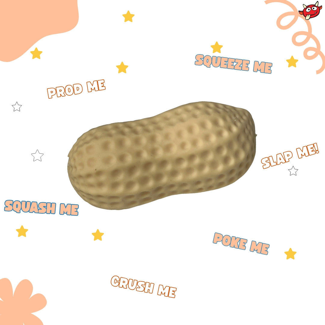 Share 🥜 Stress Nuts Squishy Peanut Stress Ball Funny Gag Gift Office Desk Fidget Toy