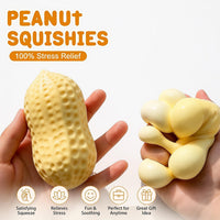 Share 🥜 Stress Nuts Squishy Peanut Stress Ball Funny Gag Gift Office Desk Fidget Toy