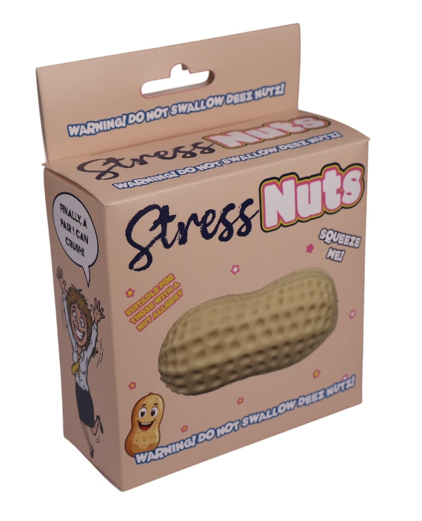 Share 🥜 Stress Nuts Squishy Peanut Stress Ball Funny Gag Gift Office Desk Fidget Toy