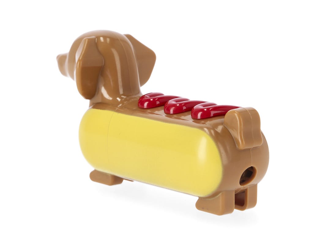 🌭😂 Hotdog Pencil Sharpener Funny Gag Gift – Butt Sharpener Desk Accessory Toy