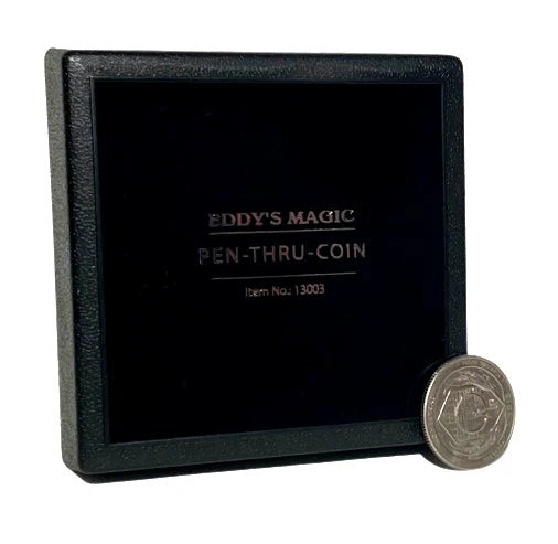 ✨ Pen-Thru-Quarter Magic Coin Trick 👀 Melt Metal Like a Wizard! ✨😲