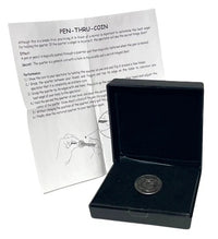 ✨ Pen-Thru-Quarter Magic Coin Trick 👀 Melt Metal Like a Wizard! ✨😲