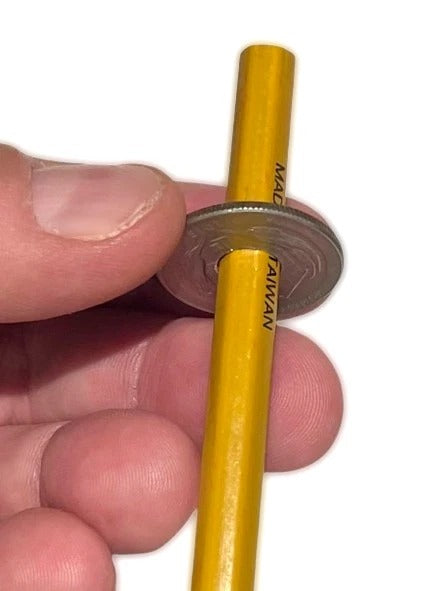 ✨ Pen-Thru-Quarter Magic Coin Trick 👀 Melt Metal Like a Wizard! ✨😲