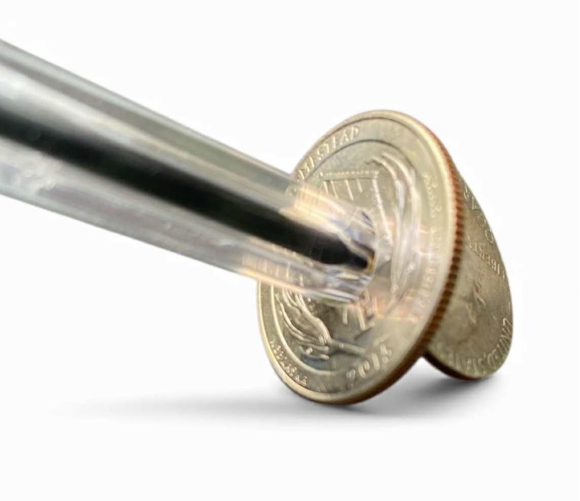 ✨ Pen-Thru-Quarter Magic Coin Trick 👀 Melt Metal Like a Wizard! ✨😲