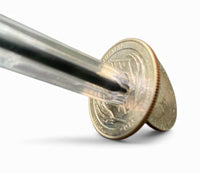 ✨ Pen-Thru-Quarter Magic Coin Trick 👀 Melt Metal Like a Wizard! ✨😲