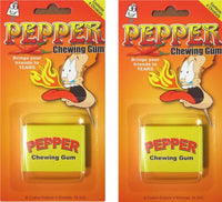 2-Pack Pepper Chewing Gum, Hot Candy Joke Prank Gag, Chewing Gum Party Spicy Fun