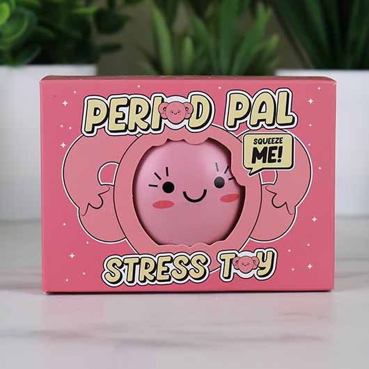 Period Pal Stress Toy - Squeeze Me! Squish Away Your Pain Ladies! - Gag Gift