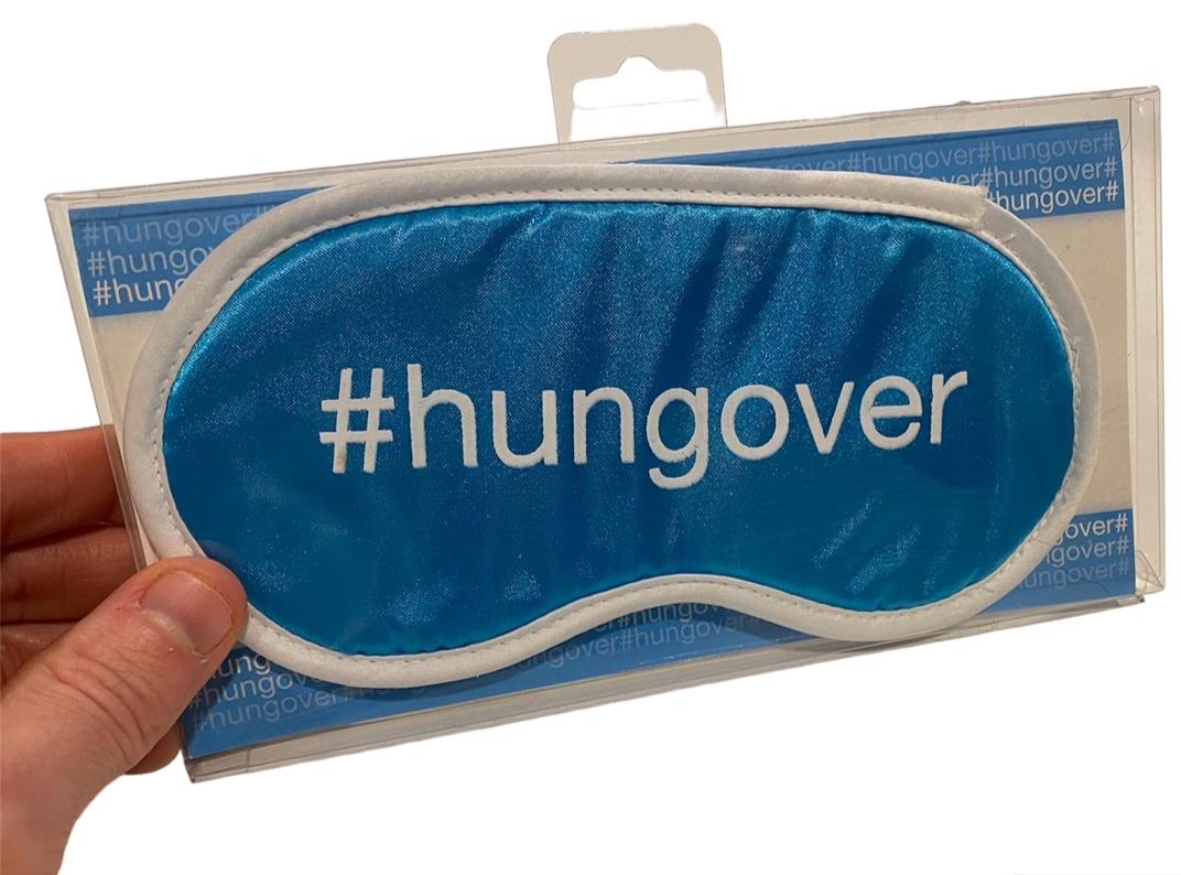 #HUNGOVER Máscara para dormir - Beber borracho divertido sueño ojo con los ojos vendados suave máscara para ojos