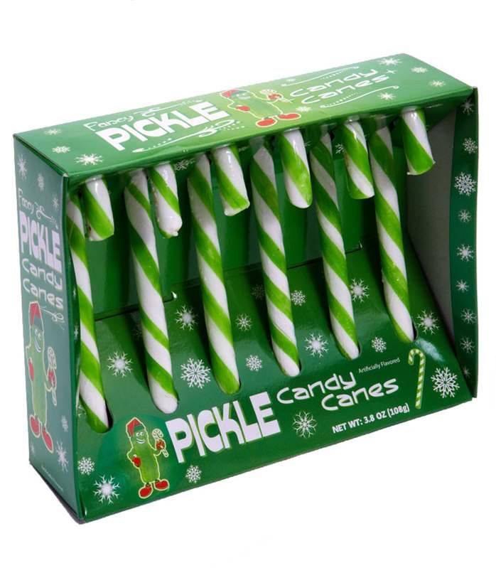 PICKLE Dill Flavored Candy Canes - Funny Christmas Gag Joke Gift - Archie McPhee