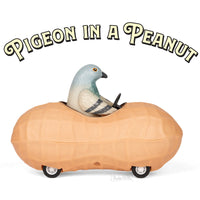 Pigeon in a Peanut - Cute Pullback Racing Car Child Toy - Archie McPhee