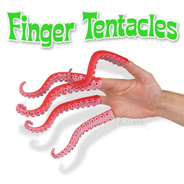 Finger Tentacles (Set of 5) Octopus Sea Creature Hand Puppet Toy - Archie McPhee